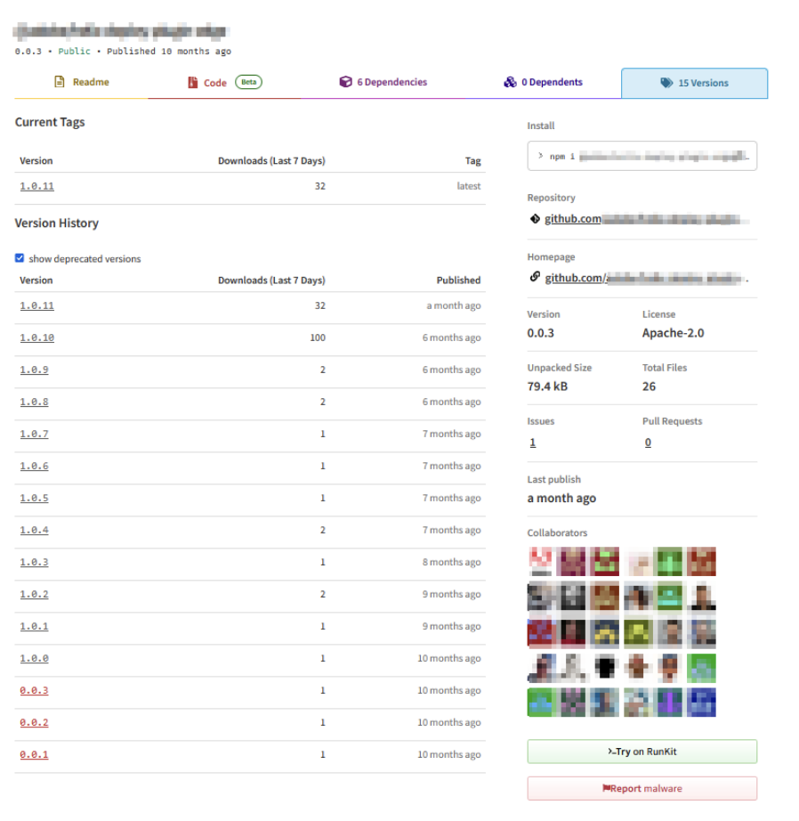 Security gaps in package lifecycles