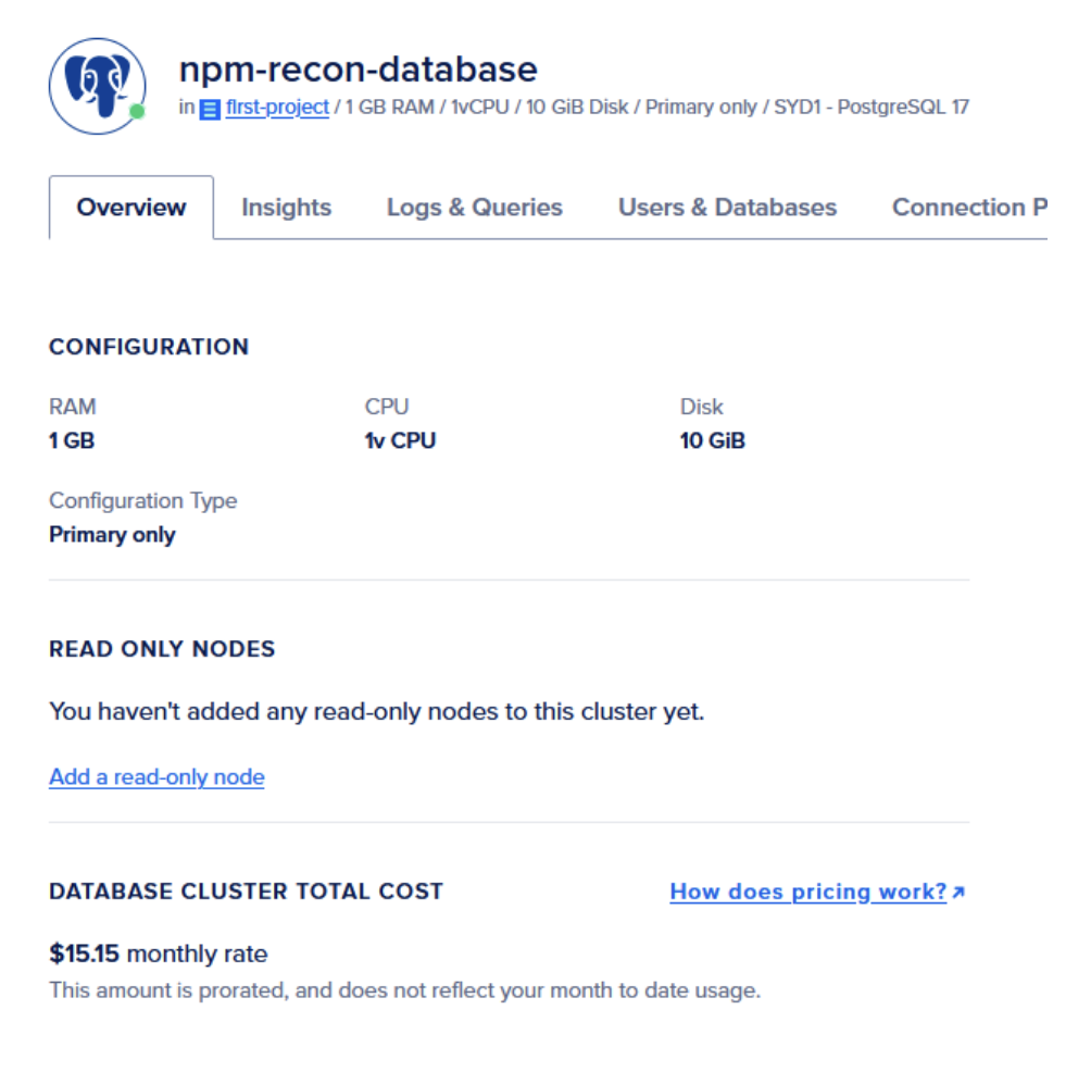 Database schema